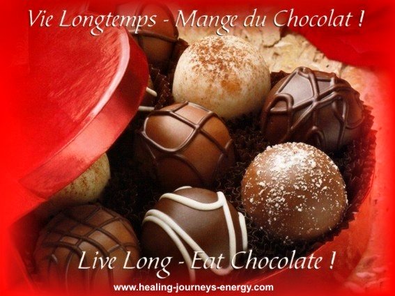 Quote - Live long, eat chocolate